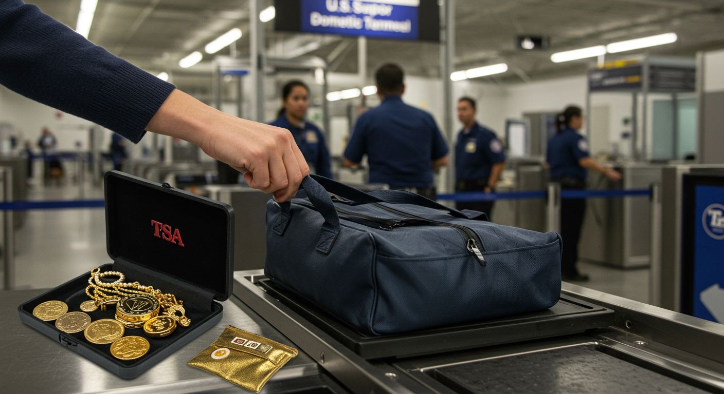 Can I carry gold in domestic flight USA